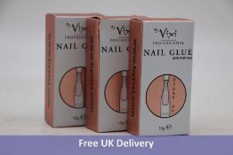 Fifteen Packs Vixi Professional Nail Glue with Prep File, 15g