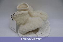 Four A Baby Brand Children's Wool Booties, White, No Size