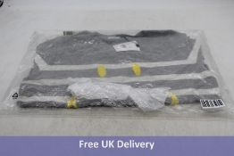 Oui Smiley Striped Knit Jumper, Grey White, Size 40