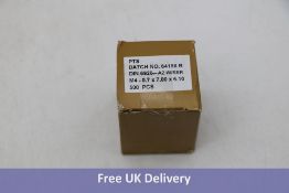 Four PTS M4 Nuts Pack of 500, 0.7 x 7.00 x 6.0, DIN 6926