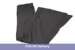 Three pairs Monkl High Waist Flared Trousers to include x2 Violet Trouser Black, Size 42 and Size 44