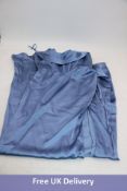 Mia Bella Women's Evening Maxi Dress, Blue, UK 4