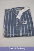 Thinking Mu Women's Amber Dress, Navy Stripe, Size S