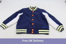 Kids Marc Jacobs Mascot Varsity Jacket, Navy, Size Age 4
