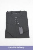 Two John Varvatos Collection Men's Short-Sleeve T-Shirt, Black, UK M