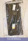 Luisa Spagnoli Women's Amorgos Polka Dot Trousers, Black/Creme/Polka Dot, EU 42