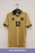 Five Youth Port Vale Football Club 2021/22 Errea Away Shirts, Gold/Black, X-Small