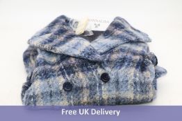 Monnalisa Coat, Shetland Check/Navy, Size On Label, TG 12, H152, 116110