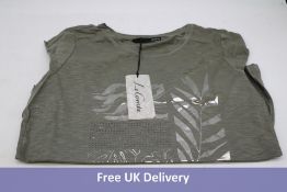 Four La Comte T-Shirts with Foil Print and Rhinestones to include x1 UK16, x1UK 12, x1 UK 10, x1 UK