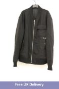 Wooyoungmi Bomber Jacket, Black, Size Unknown
