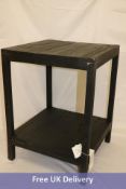 Zara Home Recycled Small Wooden Table Black, Width 45cm Height 60cm Width 45cm, Slight damage