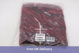 Onepiece Original Velour Jumpsuit, Red, Small