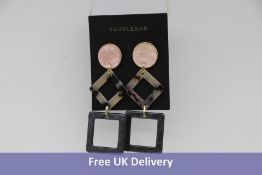 Six pairs of Baublebar Tortoise Gold Earings