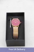 Woman's Coluri Pankhurst In Scarlet Watch, Rose Gold Strap