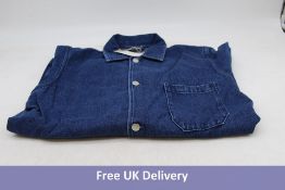 Portuguese Flannel Labura Denim Overshirt, Denim Blue, Small