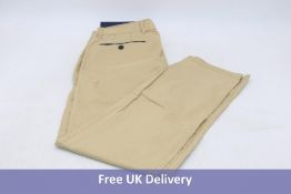 Two Gardeur Men's Cotton Flex Modern Fit Chino Trousers, Sand, Size 48