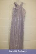 Levkoff Halter Neck Women's Dress, Purple, Size 12