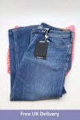 1969 D-Ebbey 09b90 Bootcut and Flare Jeans Blue, W33 L30