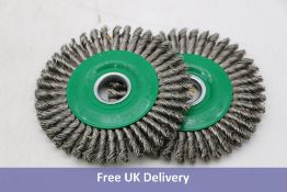 Five Lessmann Pipeline Brush 40 Knots 125 X 22.2MM Bore Stainless Steel Wire
