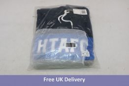 Four Huddersfield Town Chapman HTAFC Hooded Sweaters, Navy/Blue/Grey, Small