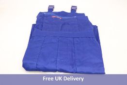 Five REIS Blue Bib and Brace Overalls Painters and Decorators Work Trousers Master, Blue, Size 52
