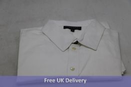 Amarada Men's Long Sleeve Cotton Shirt, White, Size 44