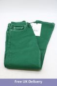 Jeanerica Women's CW002 Classic Fit Jeans, Leauge Green, Size 27/34