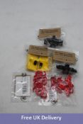 Eleven Cine Parts to include 1x Red Large 19mm Rod Package with 3x 10mm, 3x 13mm, 3x 2 Cable, 5x Lar