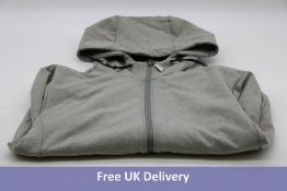 Desertika Zip Up Parka, Grey, Size LL