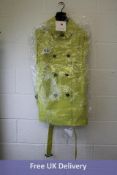 Mackintosh Women's Kings DB Coat, Yellow, Size 38, Slight Dirty