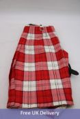 Lennox Men's Dress Kilt, Red, W26.5