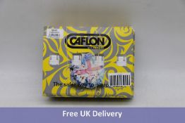 Sixty Pairs Caflon WMB-4/NC Mini April Birthstone Earrings, Silver Plated