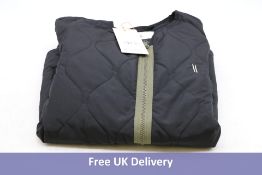 Beautiful Struggles Men's Quilted Full Zip Jacket, Black, Small