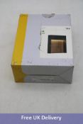 SLV Flatt Out LED Wall Light, LED 14W 3000KAnthracite/Wood. Box damaged