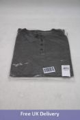 John Varvatos Men's Stanton Henley, Olive Leaf, Size M