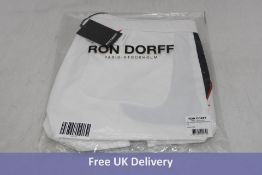 Ron Dorff Men's Tri-Colour Tennis Shorts, White, Size L