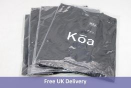 Ten Koa Koi Carp Tshirts, Black, 10x Size M