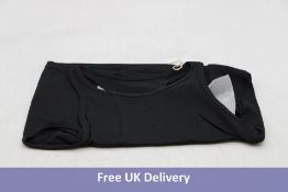 Two L'Couture Women's Cropped Tank Tops, Black, Small