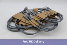 Thirty Excel Cat6A FFTP LSOH Patch Lead 100-148, Grey, 1m