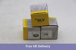 Three SLV 1003801 Numinos Ceiling Lights, Black/Chrome, 3000k