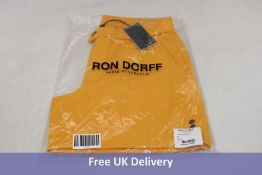 Ron Dorff Men's Tennis Shorts, Dark Yellow, Size M