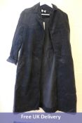 The Italian Closet Women's Frederica Velvet Coat, Navy, No Size