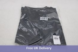 John Varvatos Men's Astor V-Neck Top, Black, Size XS