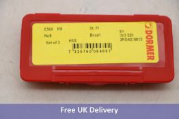 Two Dormer E500 HSS Coarse Tap Straight Flute 8mm, 3 per Pack