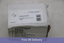 Two Crosswater Waldorf items to include 1x Thermo Crosshead Temperature and 1x Thermo Lever Flow 150