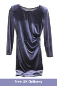 Patrizia Pepe Women's Velvet Dress, Lapis Blue