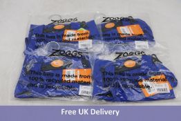 Six Zoggs Kids' Cottesloe Sportsback Swimsuit, Blue, UK 6