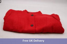 Talbots Plus Women's Wool Jacket, Red Pop, Size 24w