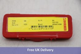 Three Dormer E500 HSS Coarse Tap Straight Flute 6mm 3 per Pack