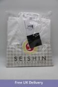 Seishin International Okinawa karate Suite, White, Size 175